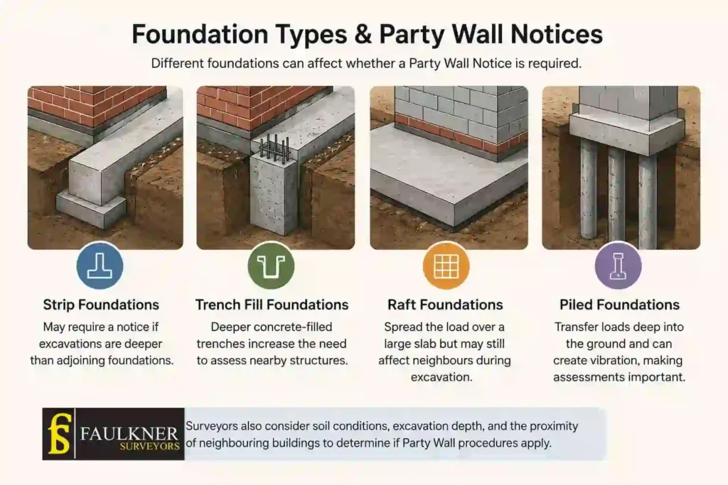 How Do Construction Methods Affect Party Wall Requirements? A Homeowner’s Guide 1 How Do Different Foundation Types Influence Party Wall Notices Stevenage?